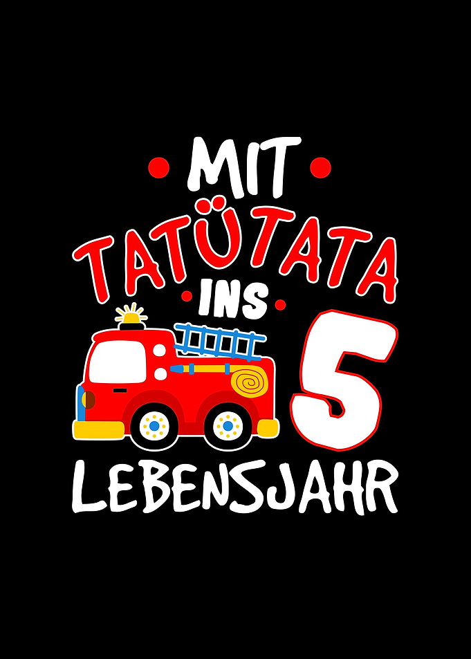 5 Geburtstag Feuerwehrauto
