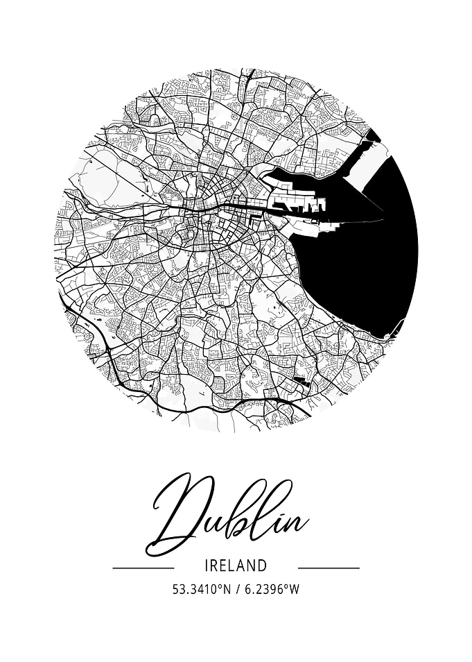 Dublin Area City Map