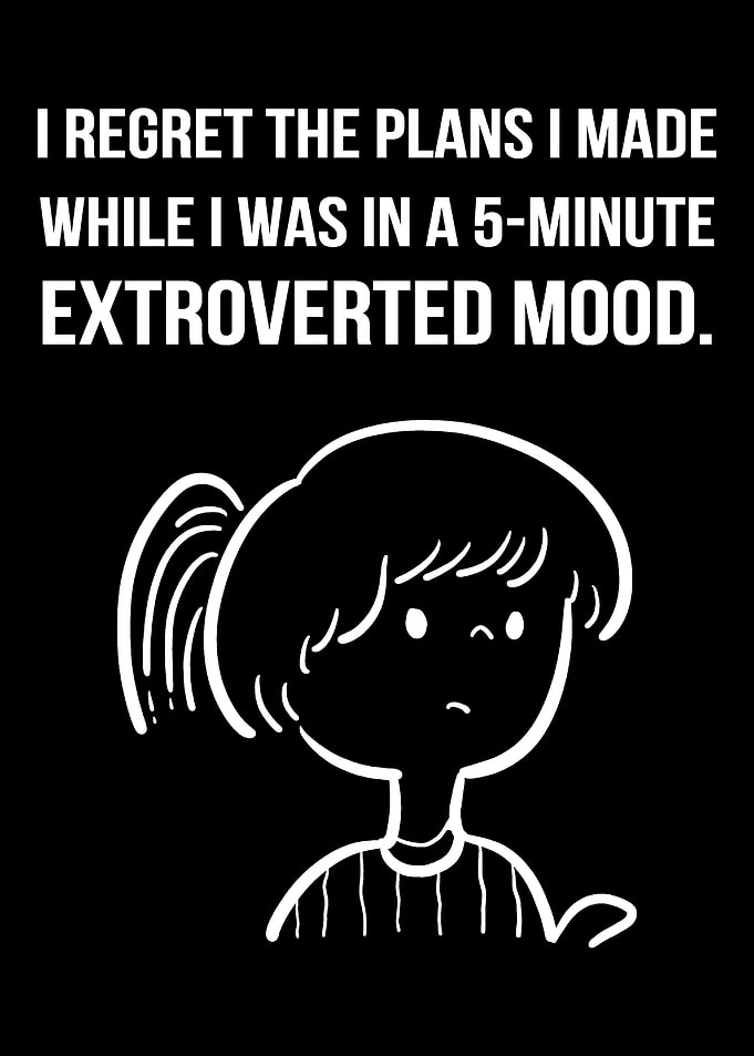 I Regret My Plans Introver