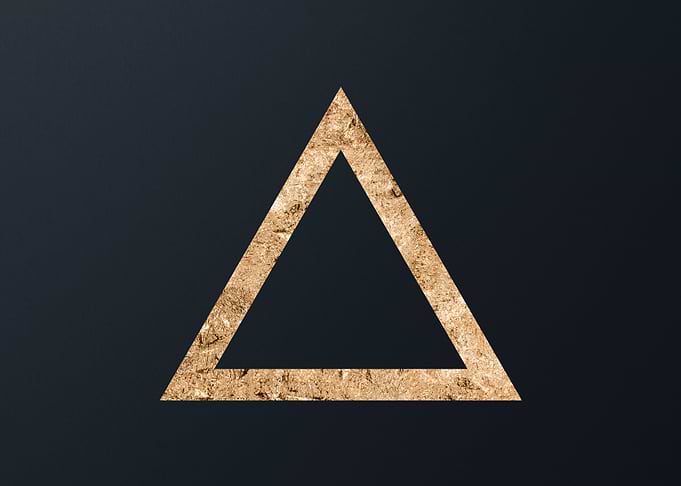 Gold Geometric Glyph