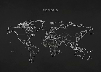 Silver World Map