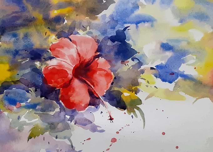 Watercolor nature