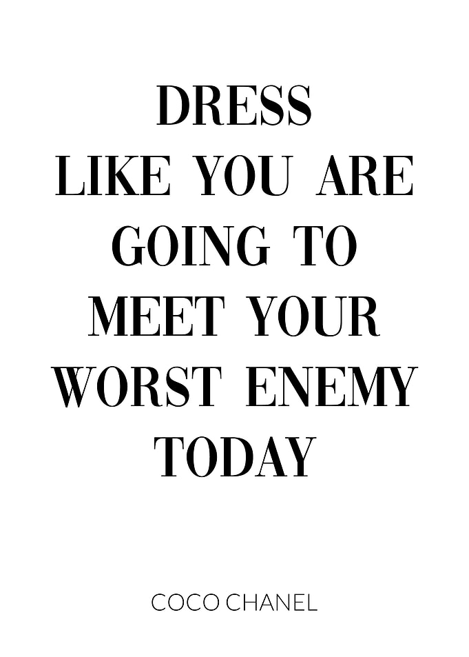 Coco Chanel Quote Dress
