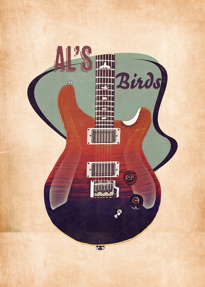 Al Di Meola retro guitar