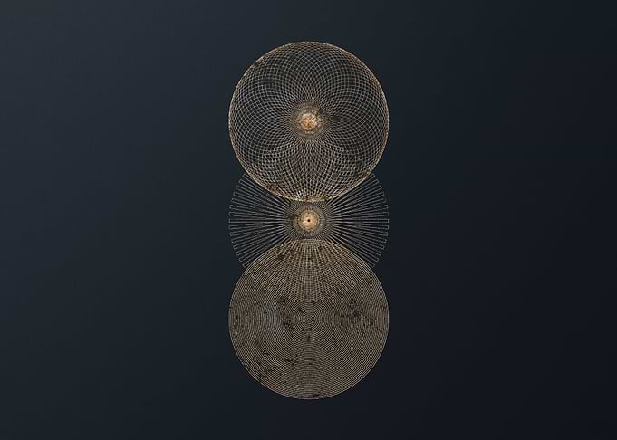 Gold Geometric Glyph