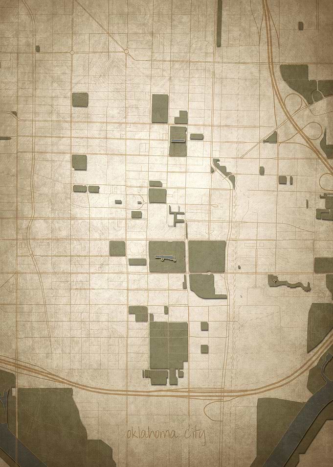 Oklahoma City Downtown Map