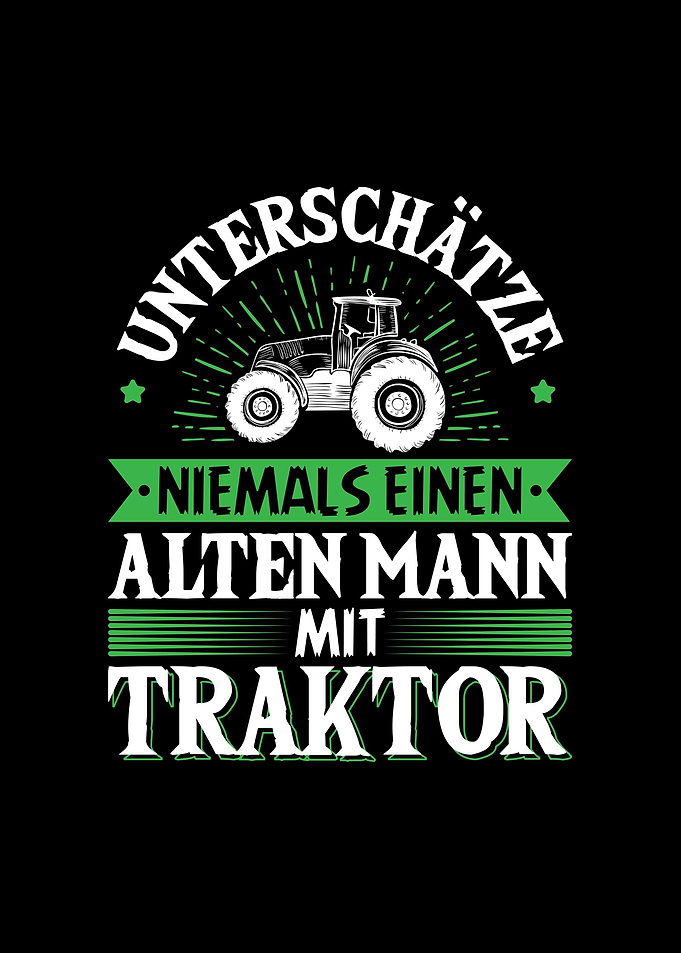 Landwirt Mann Traktor