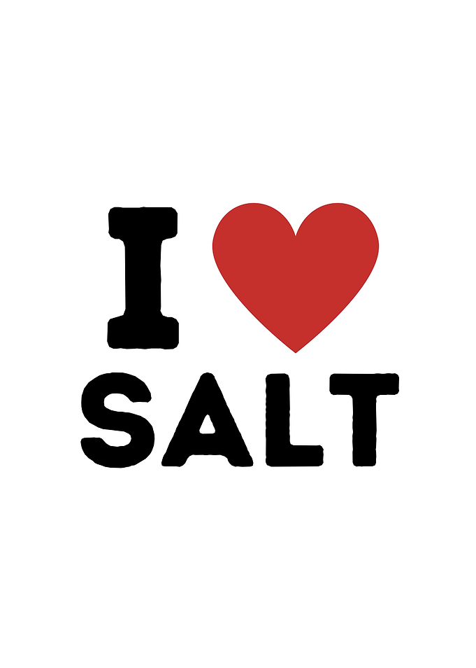 I Love Salt Simple Heart