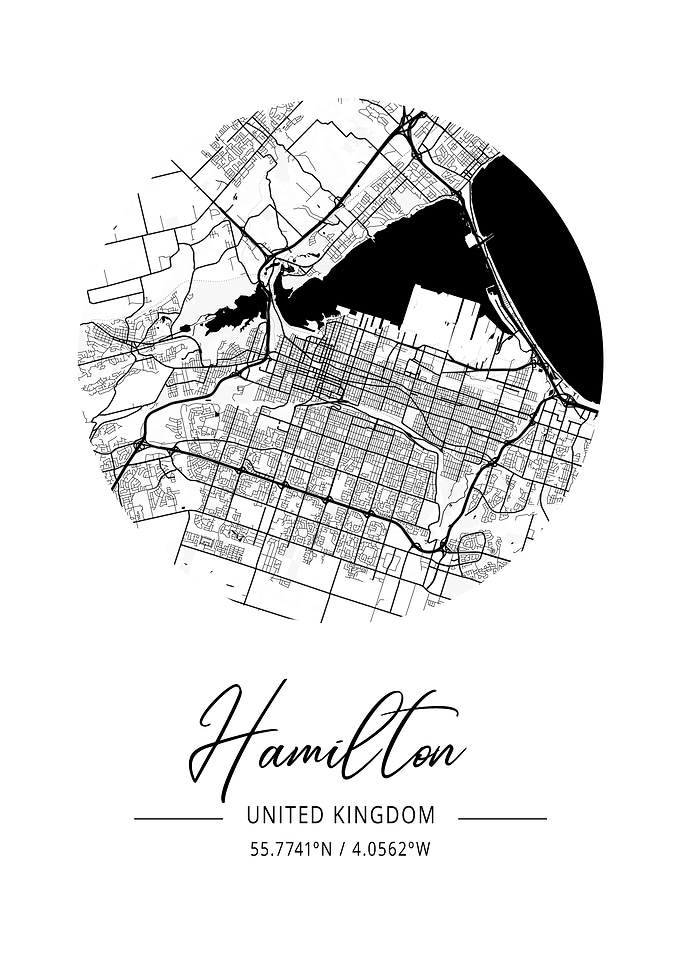Hamilton Area City Map