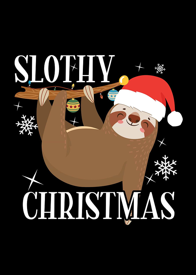 Christmas Sloth Gift