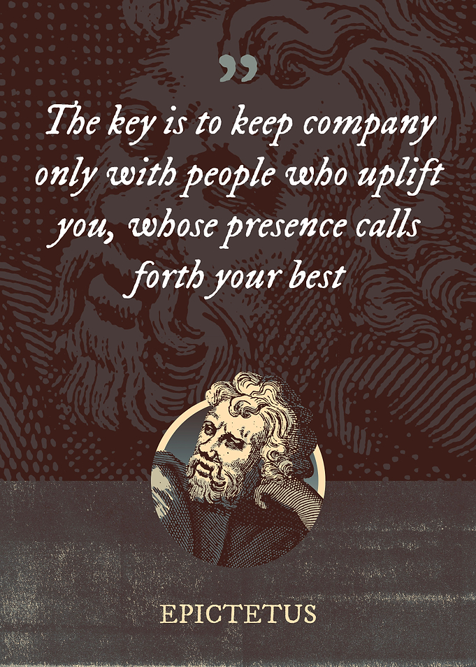 The key is to keep company