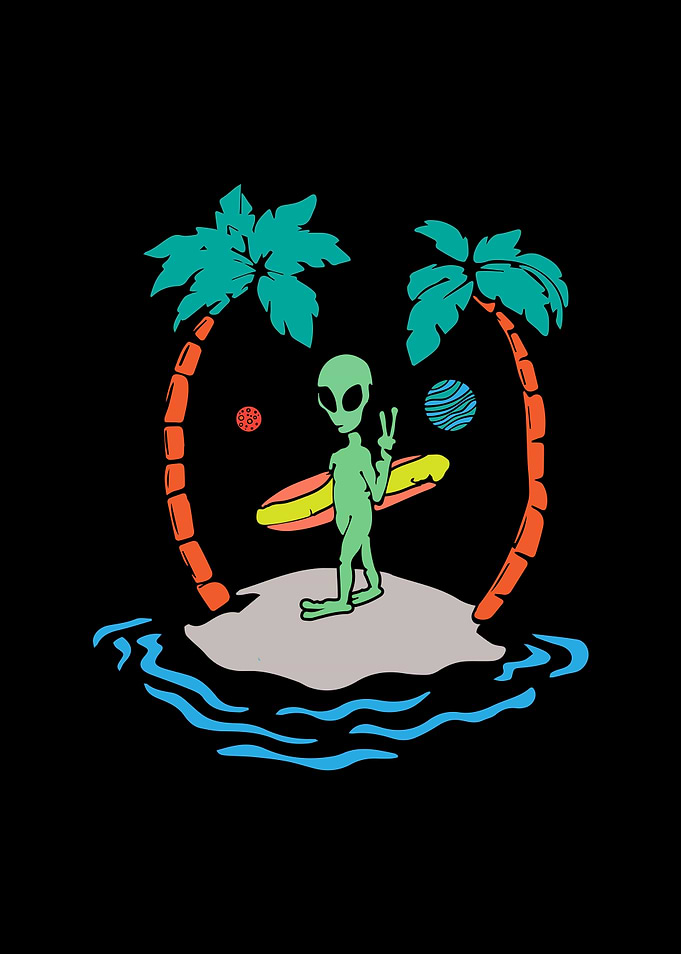 Alien on the Beach