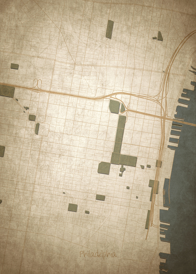 Philadelphia Downtown Map