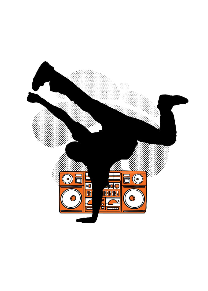 BREAKDANCER SILHOUETTE