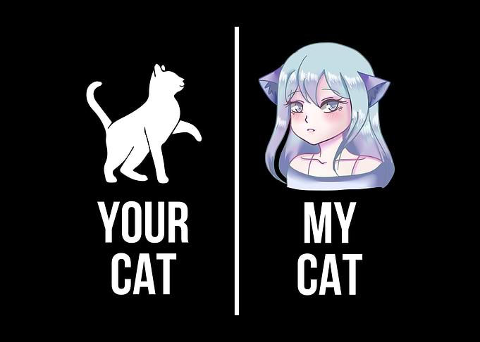 Neko Waifu Anime Cat Girl