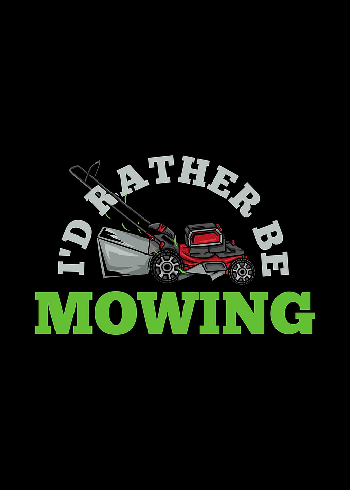 Moving Lawn Mower Gardener