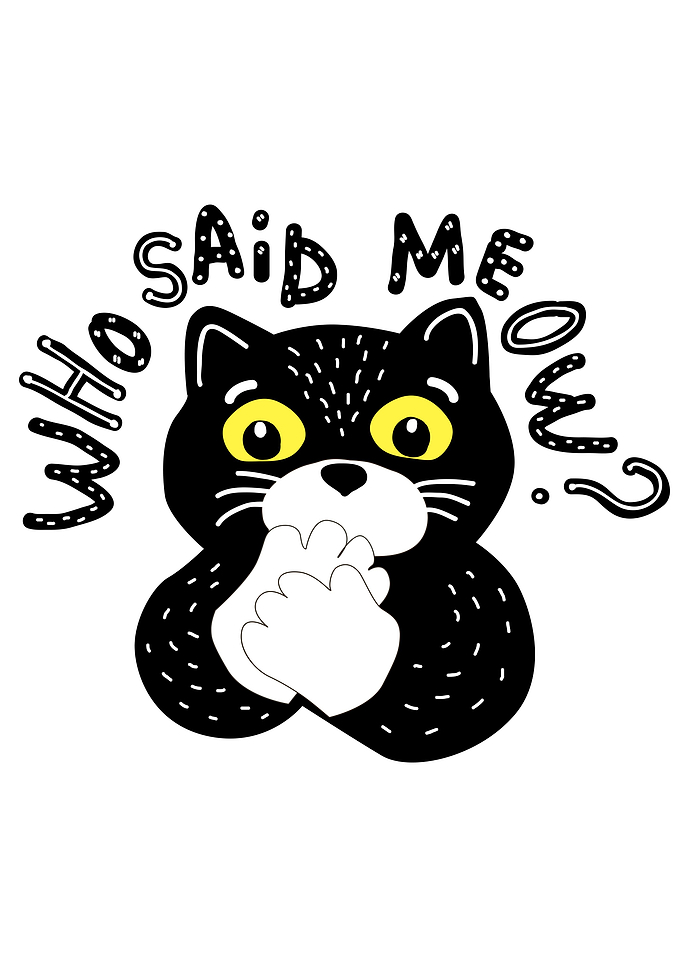 Who said meow