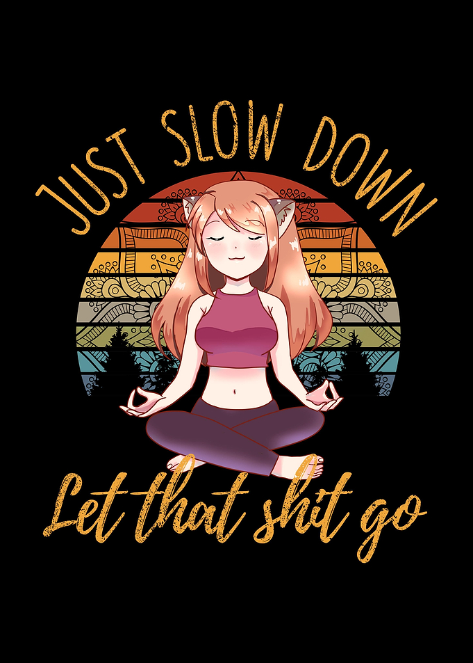 Yoga Anime Girl Meditation