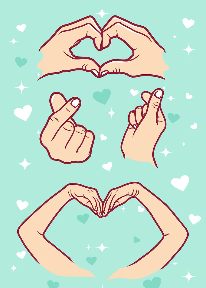 love hand valentine's days