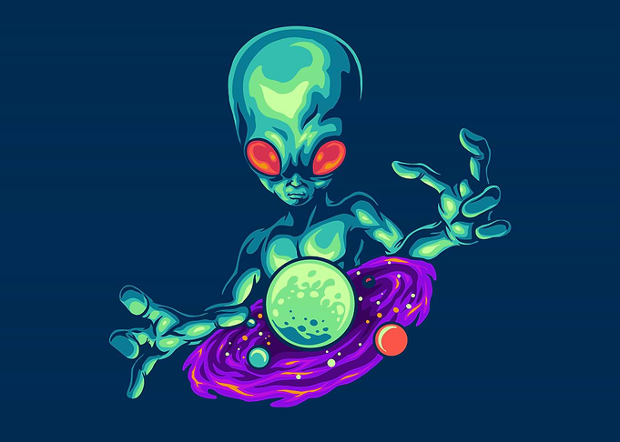 Alien illustration