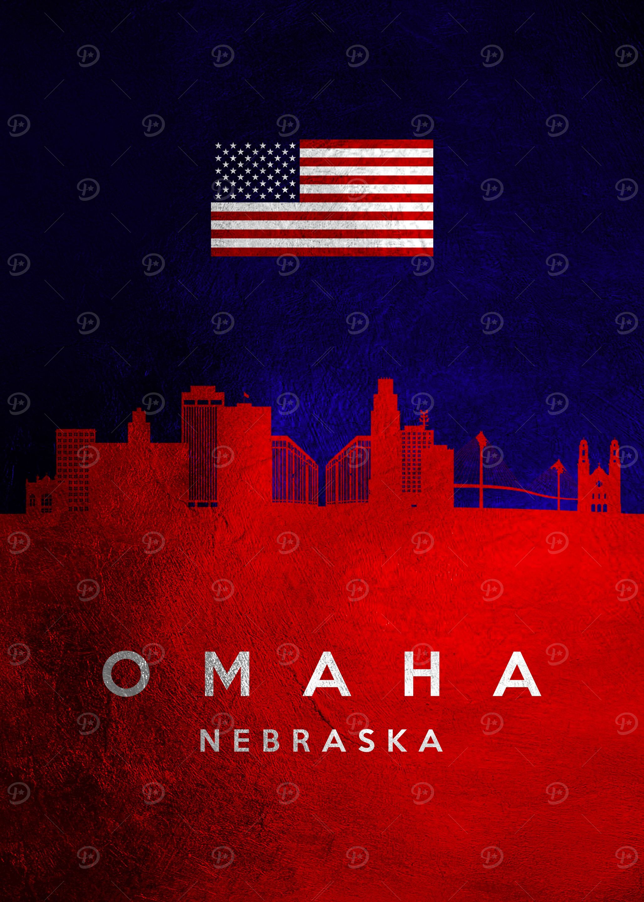 Omaha Nebraska Skyline
