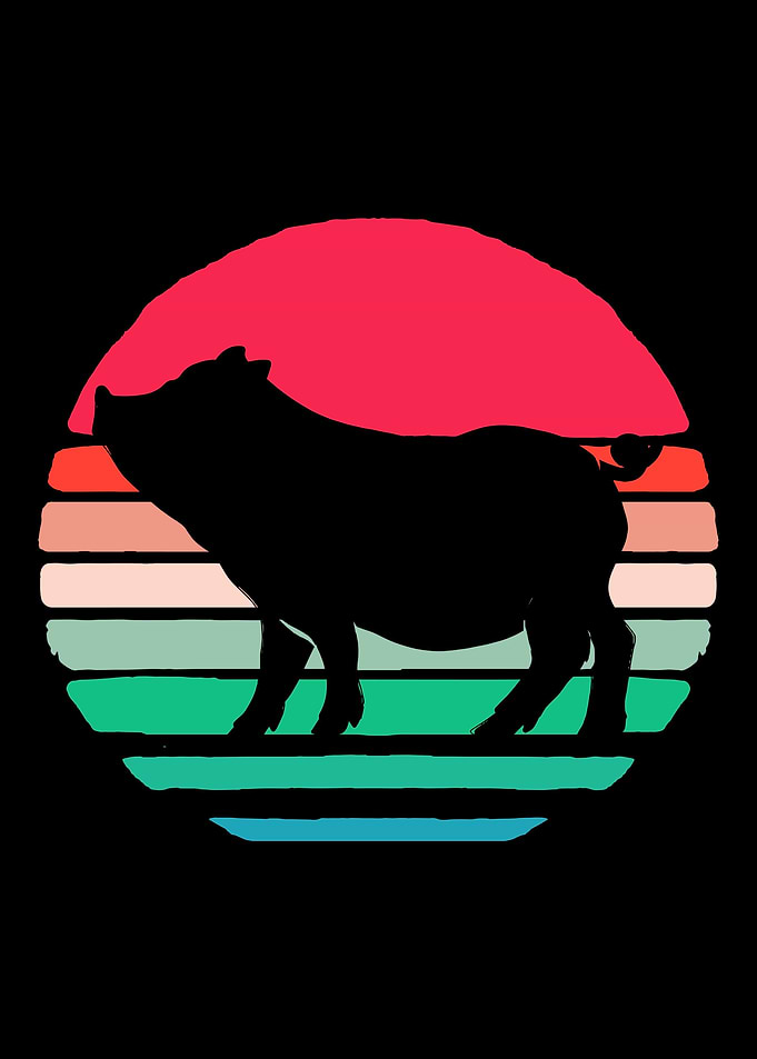 Pig Lover Retro Vintage