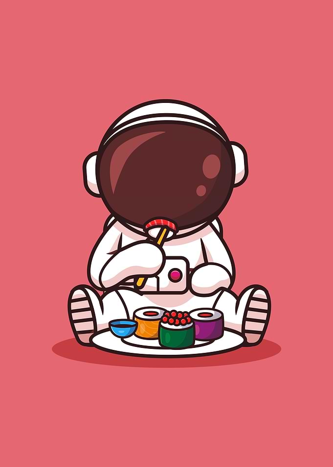 Kawaii Sushi Astronaut