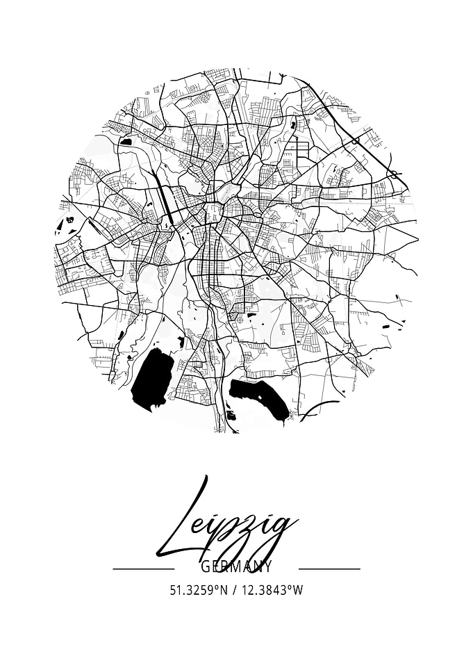 Leipzig Area City Map