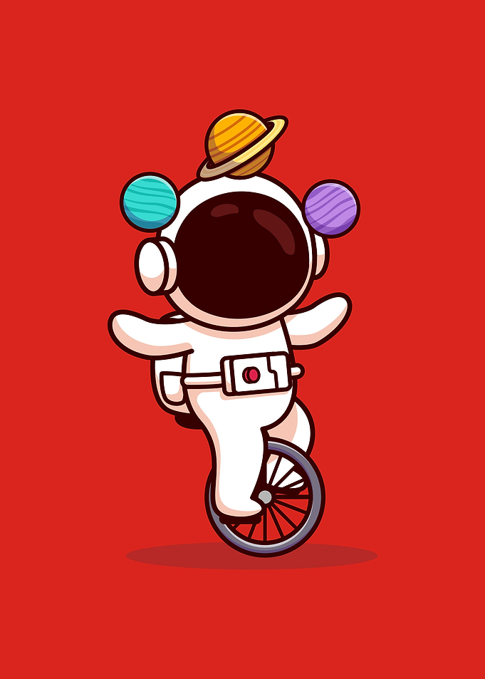 Kawaii Juggler Astronaut