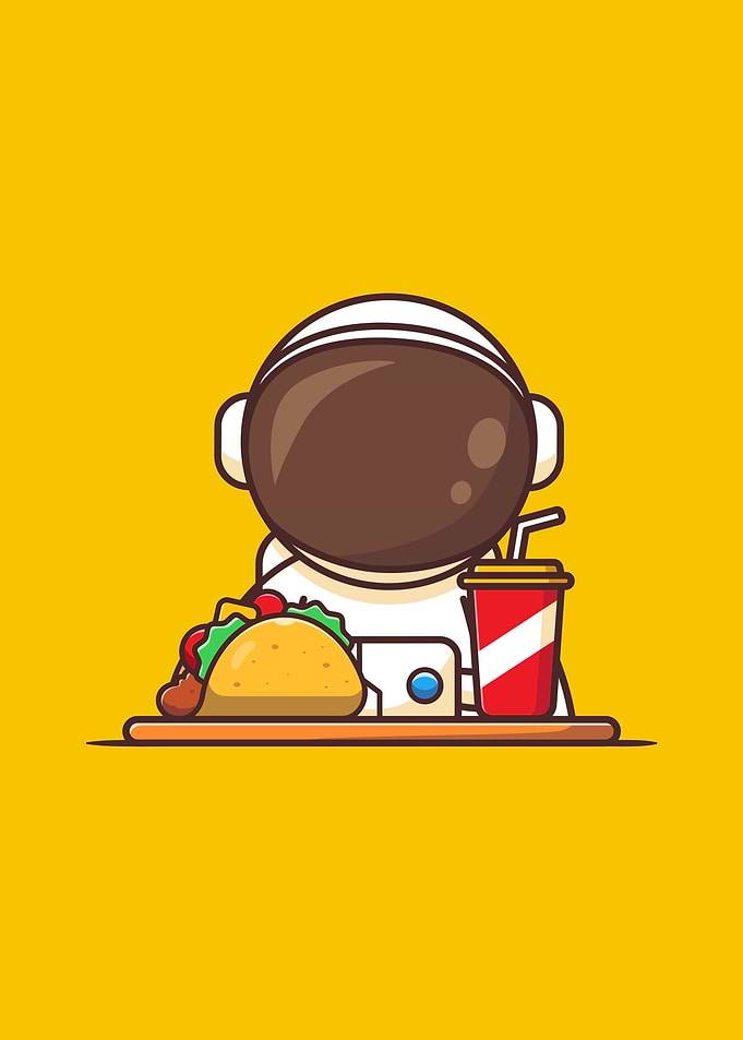 Kawaii Taco Astronaut