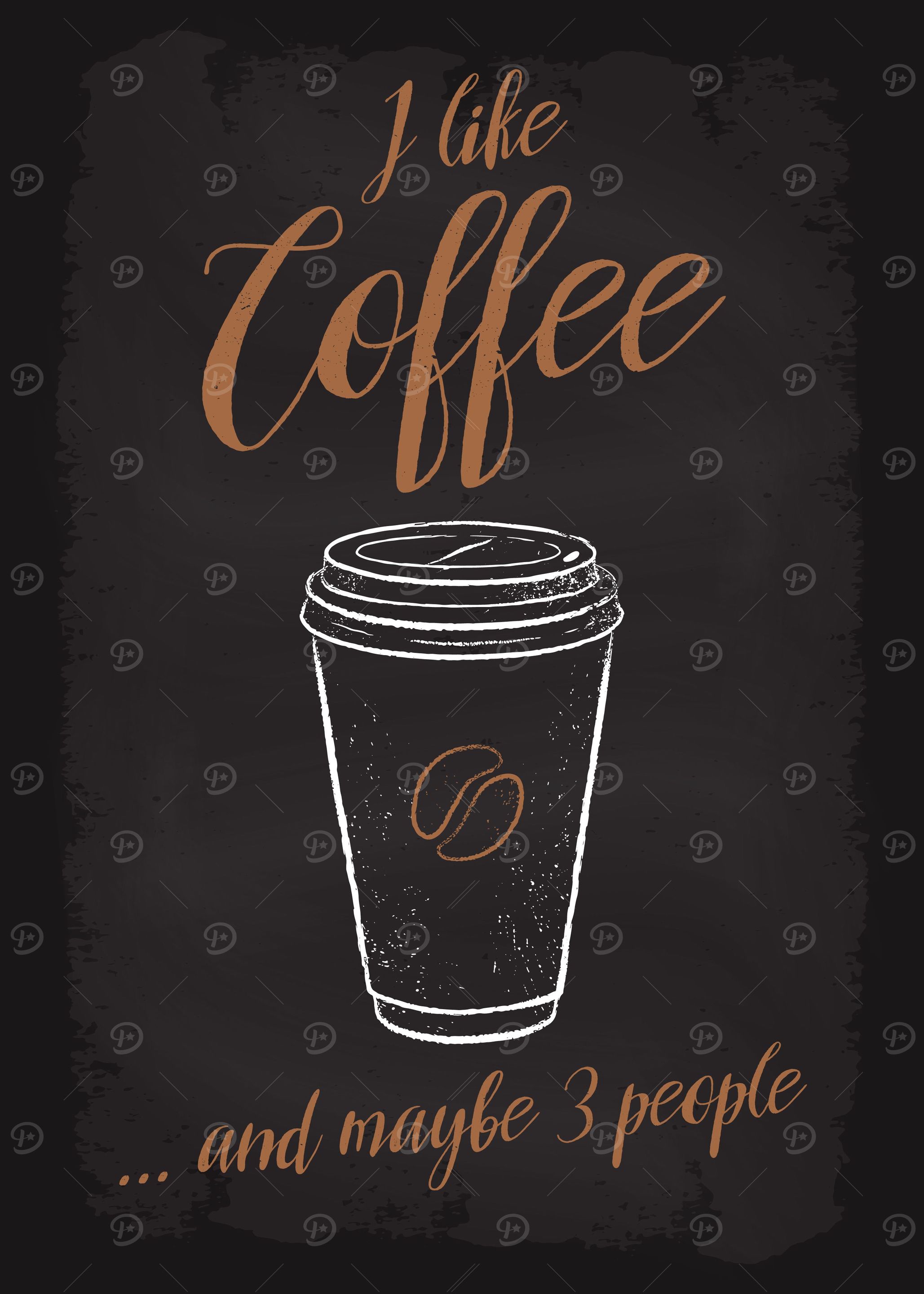 I like Coffee and 3 people