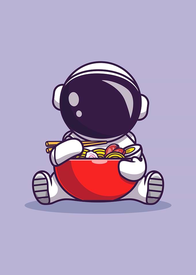 Kawaii Ramen Astronaut