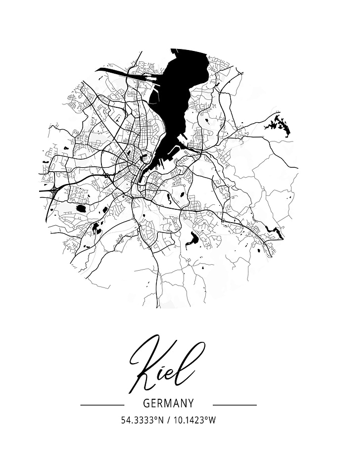 Kiel Area City Map