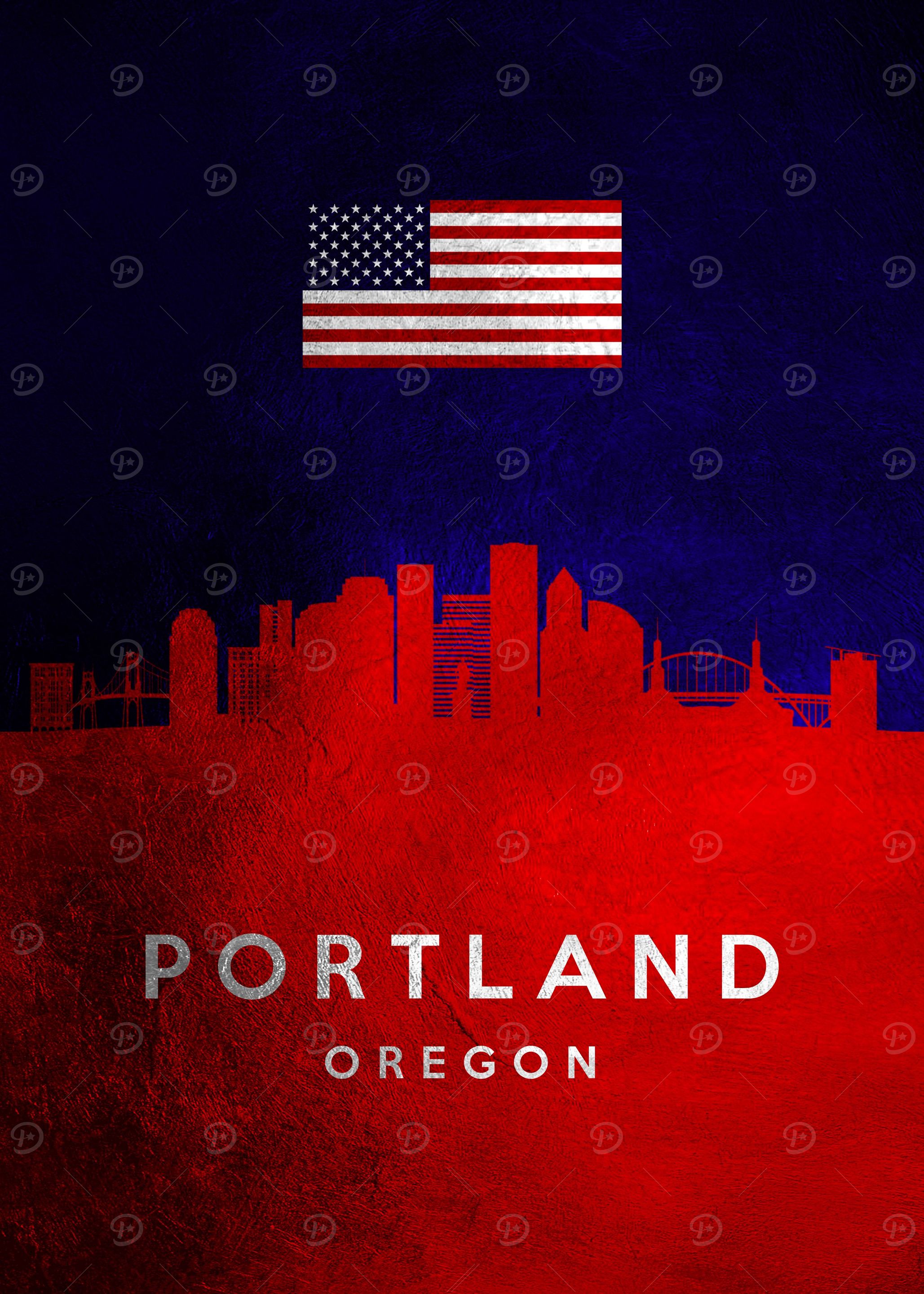 Portland Oregon Skyline