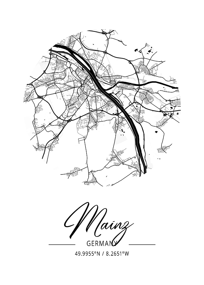 Mainz Area City Map