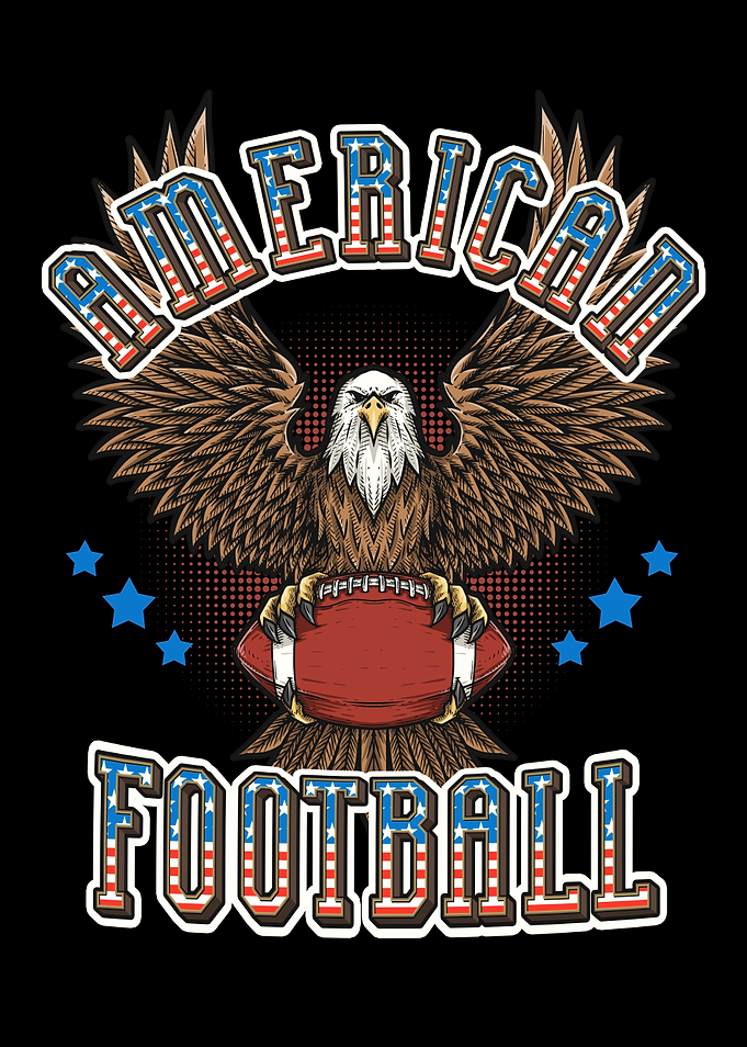 American Football USA Flag