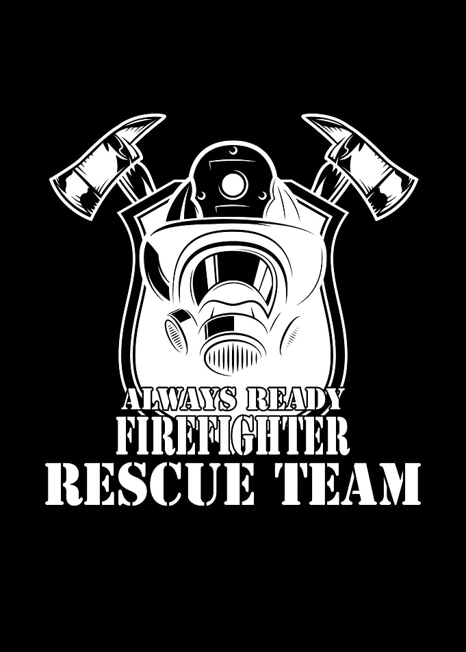 Firefighter rescue team