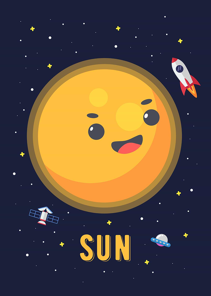 Sun cute poster
