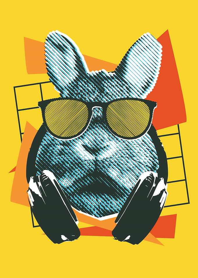 Music Retro Rabbit