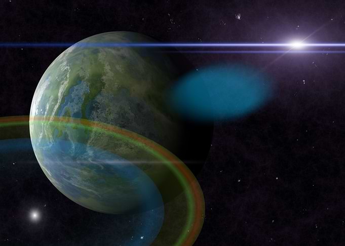 Space Galaxy Moon Universe