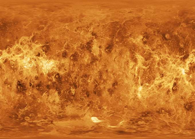 Mercator Map of Venus