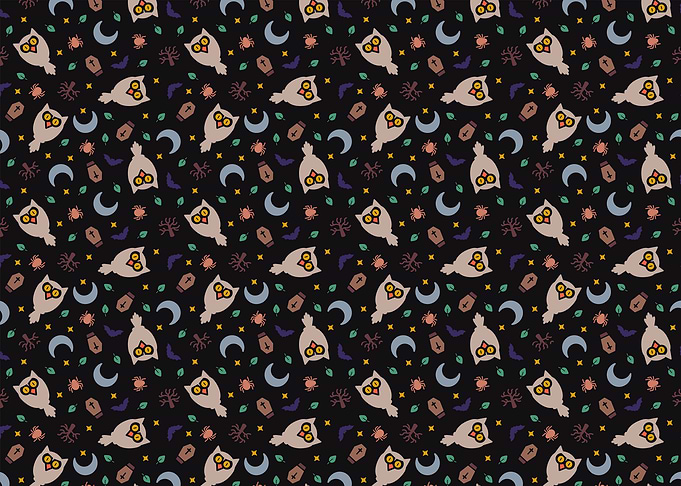Owl Spooky Pattern