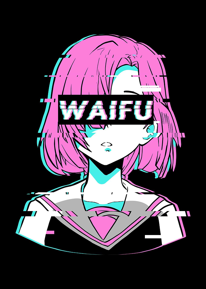 Vaporwave Anime Girl