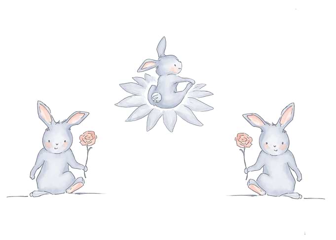 Three little bunnies