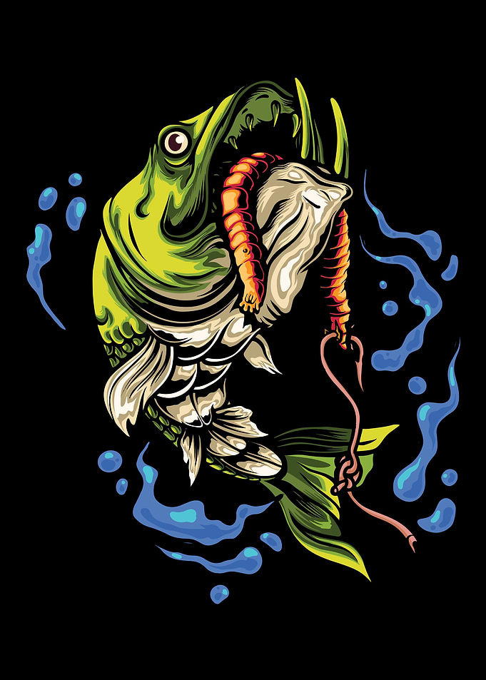 Angler fish illustration