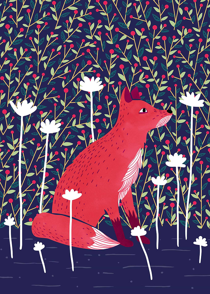 Fox in the Garden