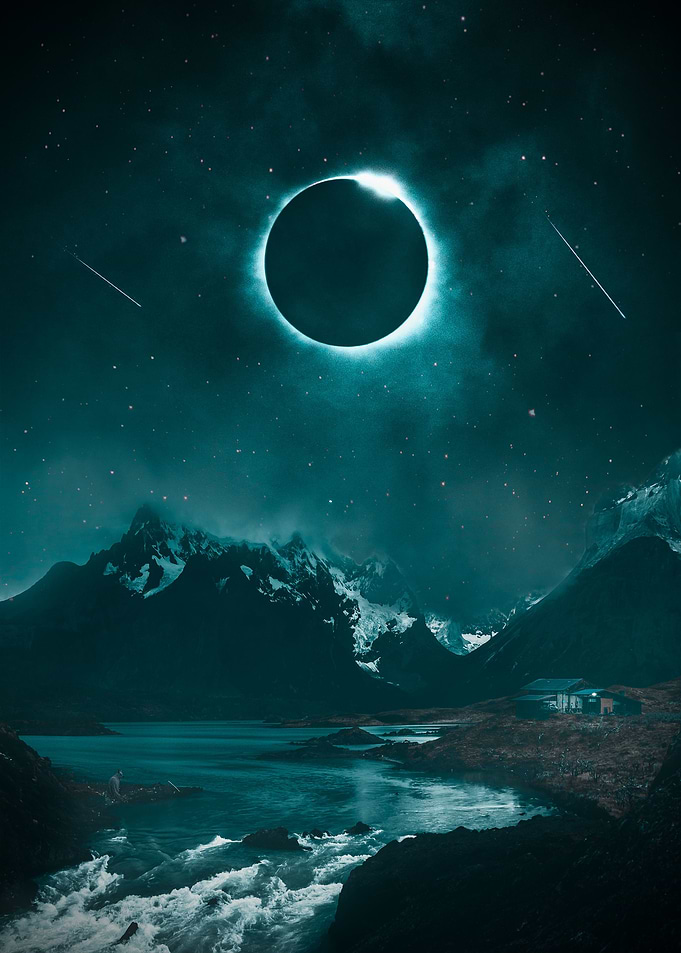 Blue eclipse