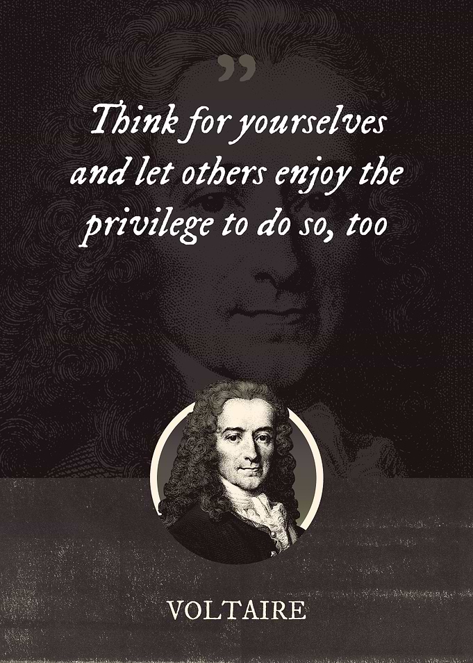 Think for yourselves and l