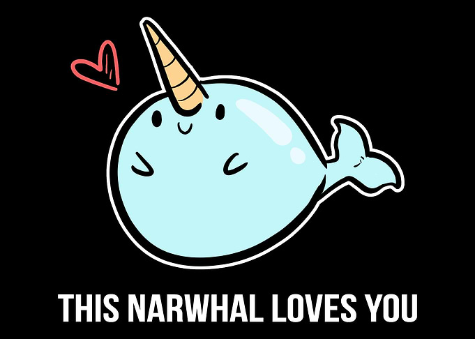 Narwhal Loves You Loving P