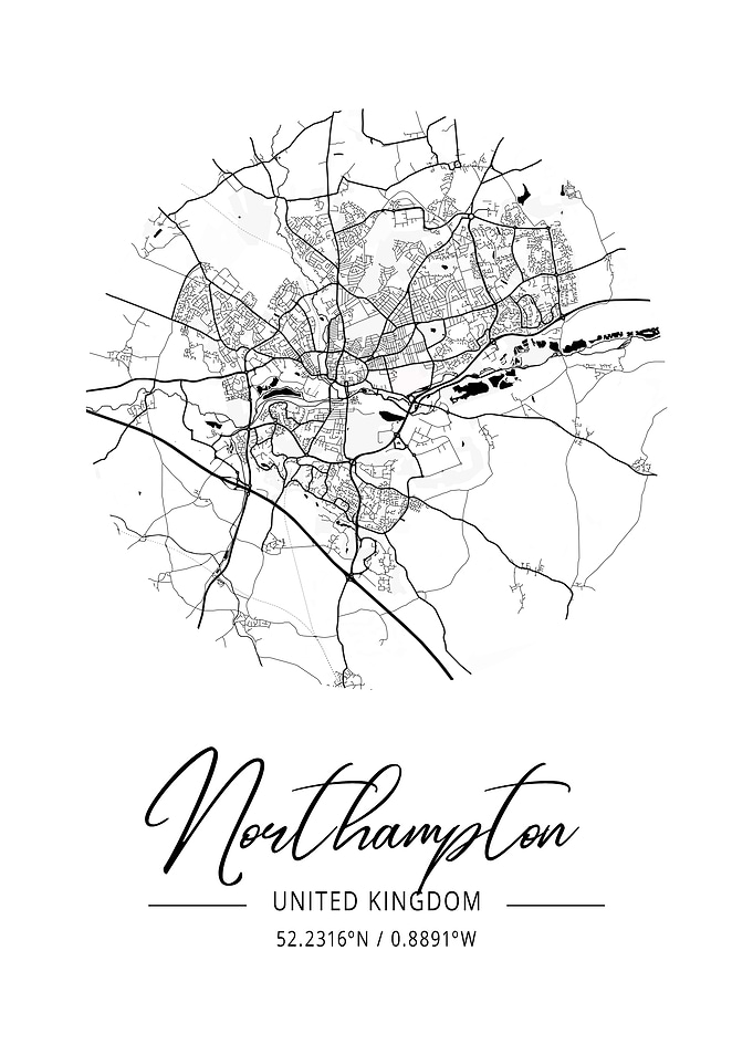 Northampton Area City Map